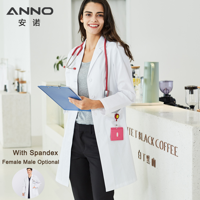 Medical Lab Coat - Лабораторная Униформа ANNO с длинным рукавом,