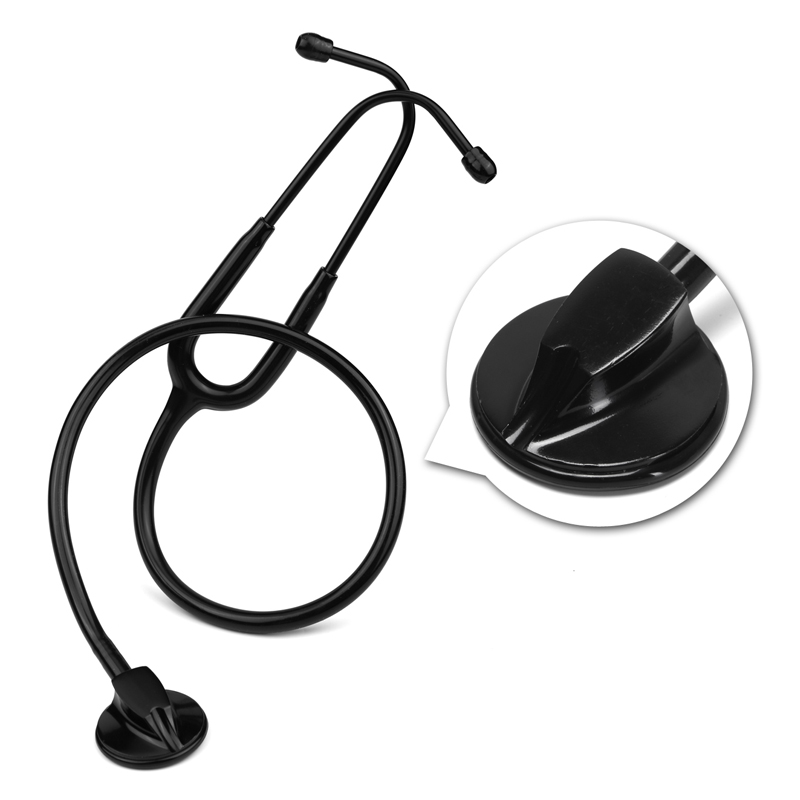 Medical Lab Equipments - Полностью черный медицинский кардиологический стетоскоп для