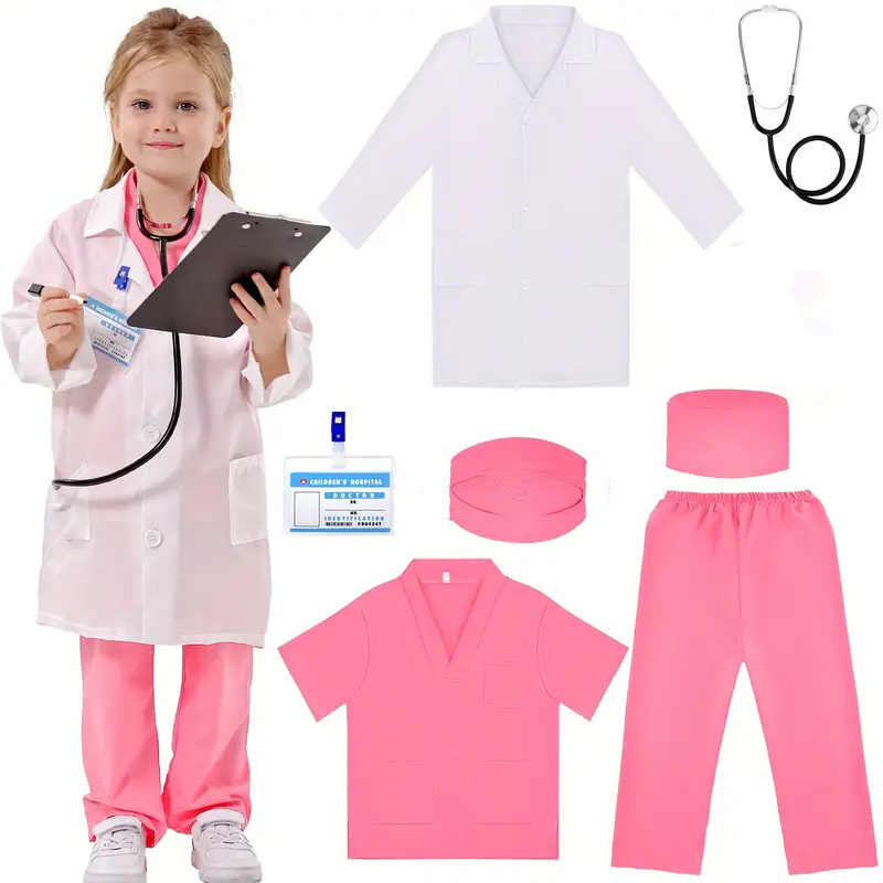 7 шт., детский костюм для косп – обзор и цена Medical Lab Coat