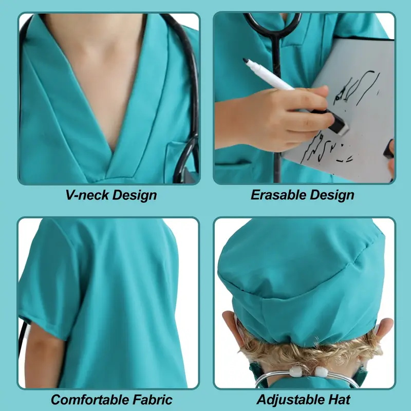 7 шт., детский костюм для косп – обзор и цена Medical Lab Coat
