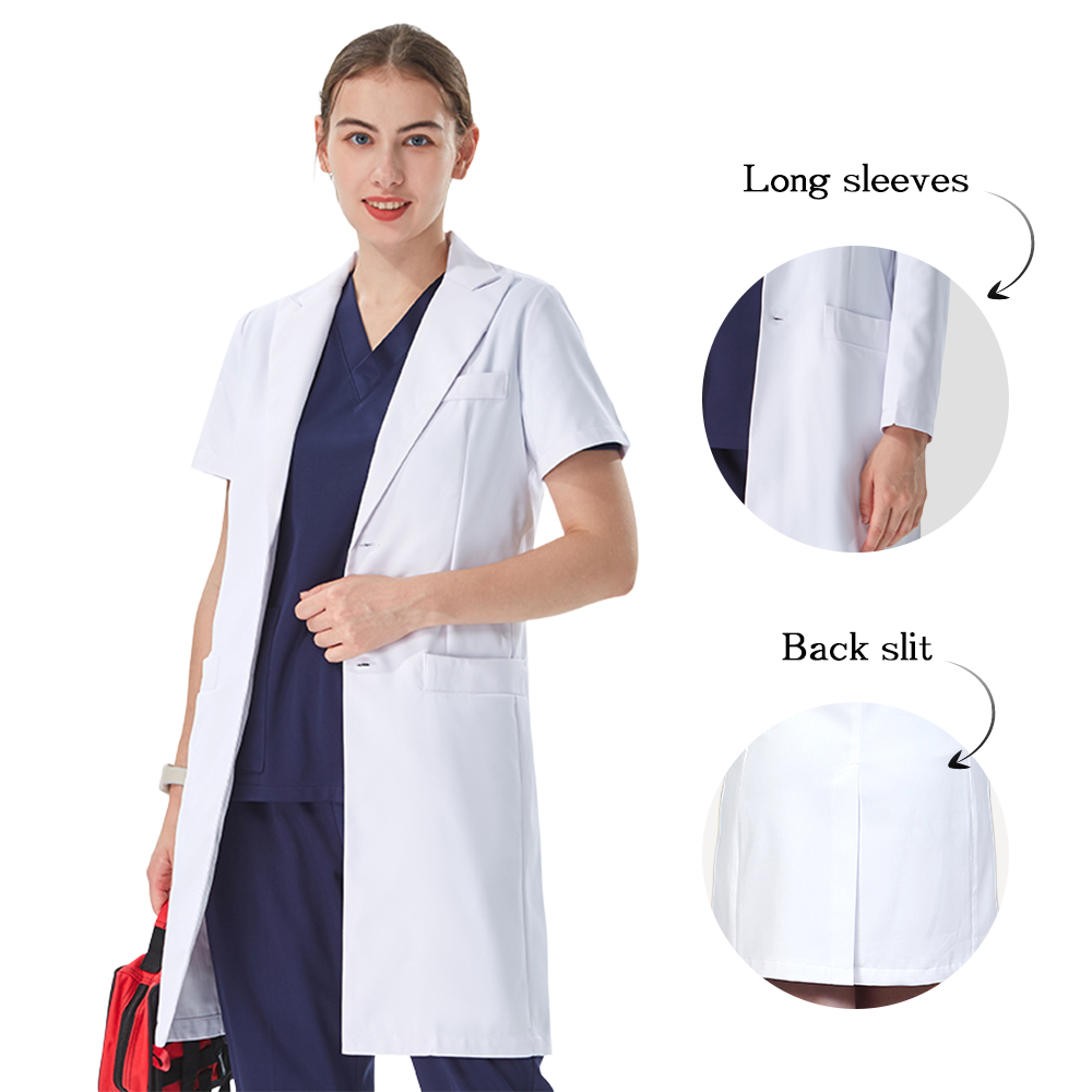 Белый медицинский халат с отло – обзор и цена Medical Lab Coat