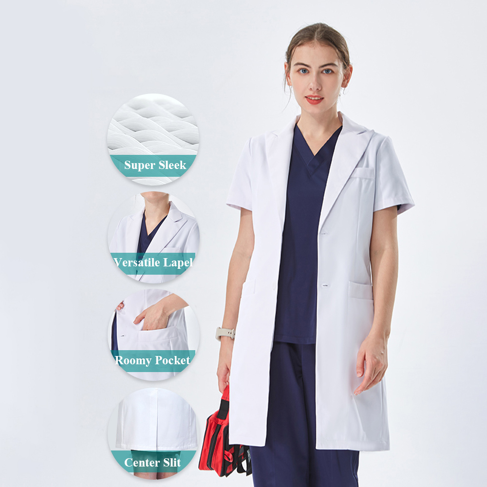 Белый медицинский халат с отло – обзор и цена Medical Lab Coat