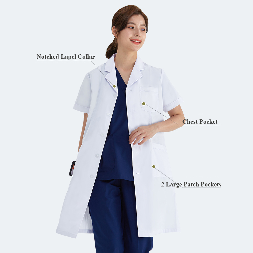 Унисекс, белое пальто, лаборат – обзор и цена Medical Lab Coat